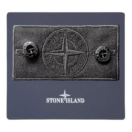 Front view of black monochrome compass design