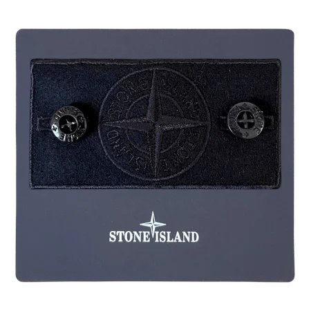 Close-up of black badge embroidery