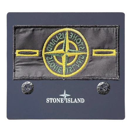 Angled view showing classic badge embroidery