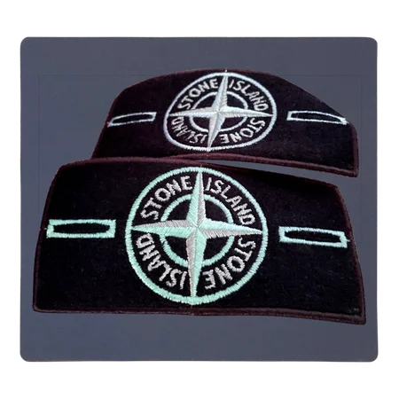 Rear construction of enhanced glow badge