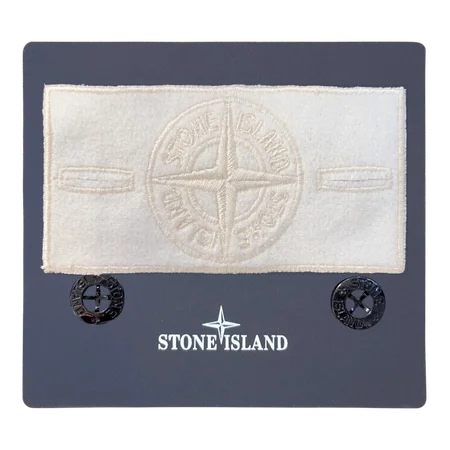 Front view of off-white compass design